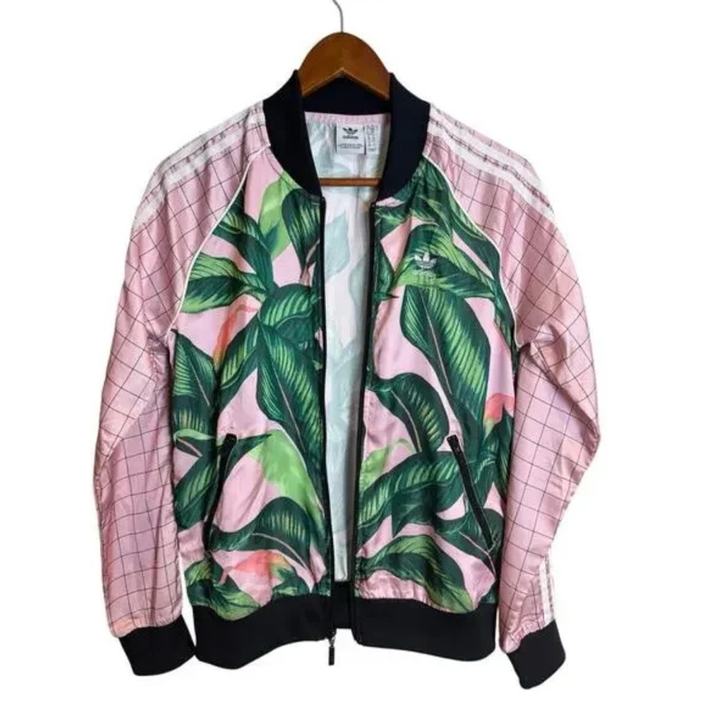 Adidas x Farm Rio Tropical Leaf Bomber Jacket - Picture 7 of 7